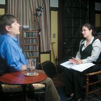 Marilyn Ness interviewing Bob Massie