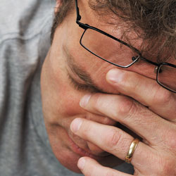 Man in pain