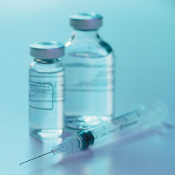 Needle and drug vials