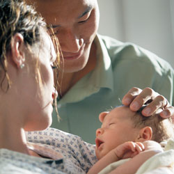 Parents and new baby