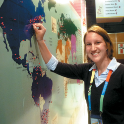 Danielle Schwager at the 2010 World Hemophilia Congress