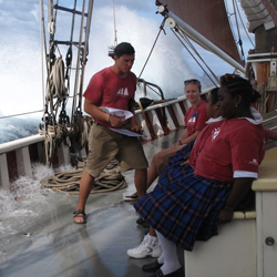 Brad Allain teaching at World Ocean School