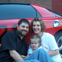 Levi and Tina Elza and their daughter
