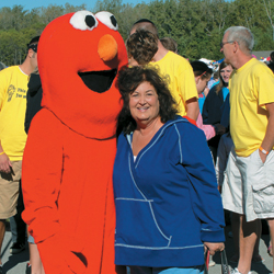 Jeanne White-Ginder at the Indiana Hemophilia Walk