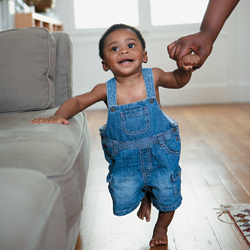 Toddler with hemophilia learns to walk