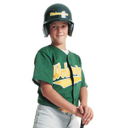 Baseball boy with helmet