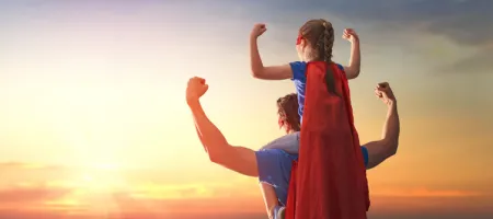 Superhero Dad and Kid 